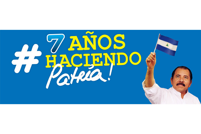 Nicaragua celebra Gran Tuitazo #7AñosHaciendoPatria