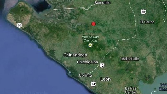 Reportan sismo de 4.3 en el volcán San Cristóbal