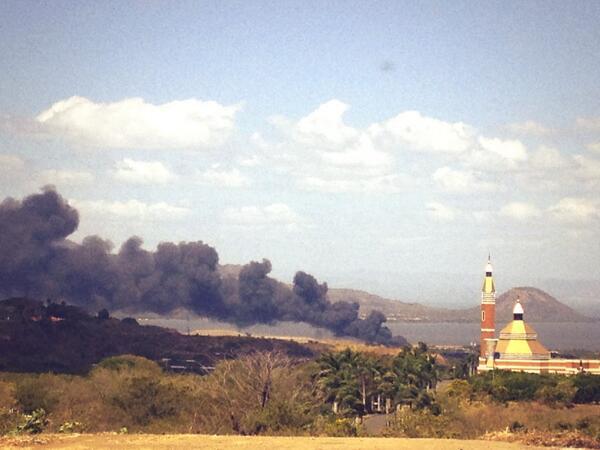 Incendio en La Chureca