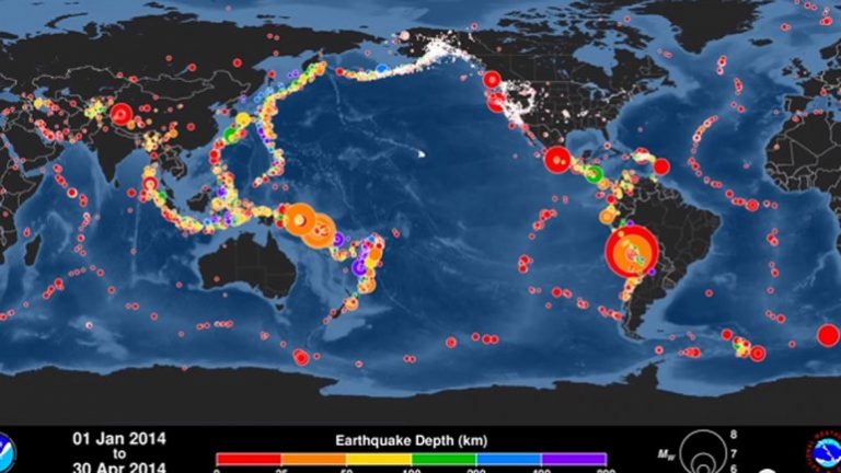 Abril, el mes que más terremotos registró en todo el mundo