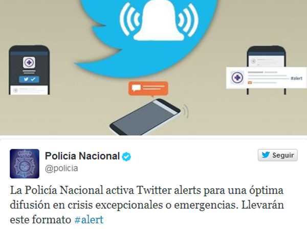 Twitter lanza el servicio de “alertas” para las emergencias