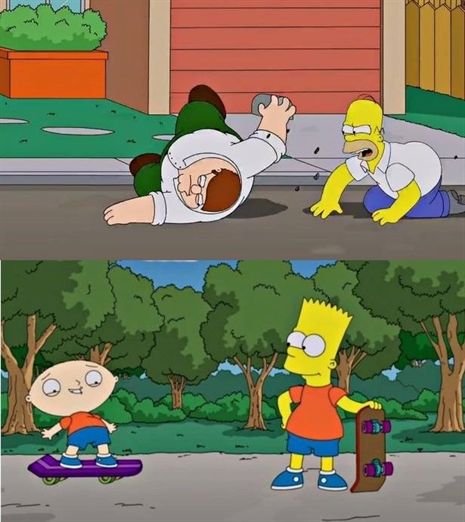 Primeras imágenes del crossover de ‘Los Simpson’ y ‘Padre de familia’