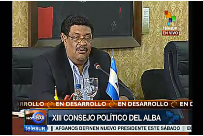 Vicecanciller Jaentschke reitera solidaridad de Nicaragua con el Gobierno y Pueblo Bolivariano