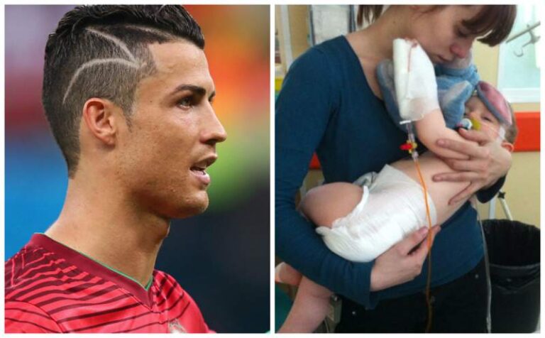 Madre del niño enfermo niega que Ronaldo cambiara de look en honor a su bebé