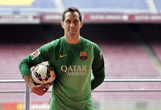 Claudio Bravo en el Barcelona