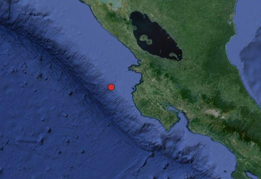 Cuarta región del país es movida por sismo de 4.7 que tuvo epicentro en Océano Pacífico de Costa Rica