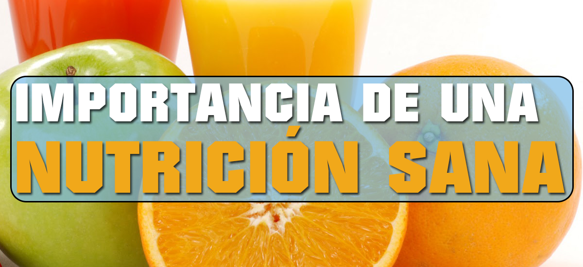 importancia de una nutricion sana