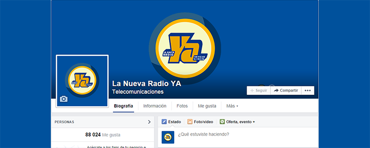 Tu Nueva Radio Ya, La Súper Líder del Dial, también es Súper Líder en Facebook