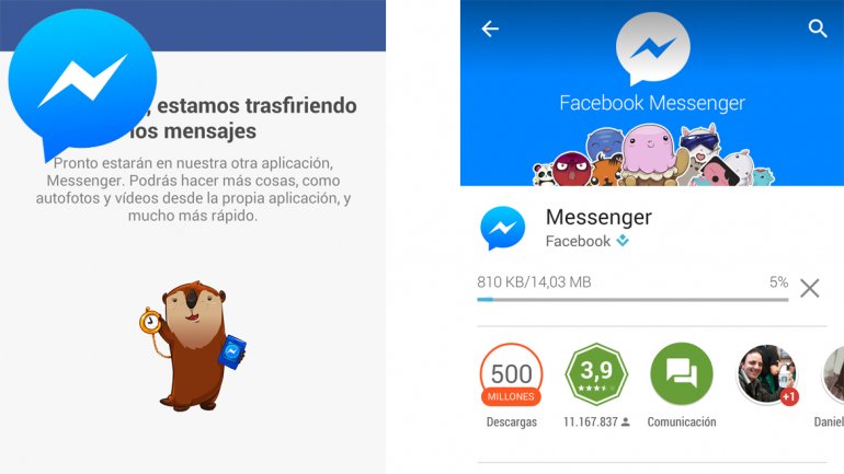 El Messenger de Facebook alcanzó los 500 millones de usuarios