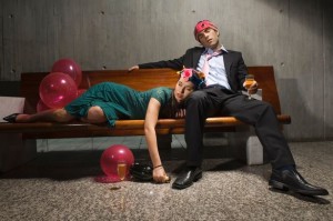 Exhausted-drunk-couple-passed-out-from-partying