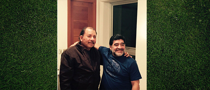 Presidente Daniel Ortega sostiene encuentro con Diego Armando Maradona