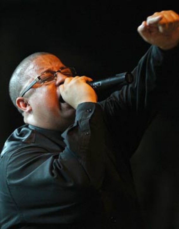 El “Chocolatito” y Héctor “El Father” en concierto cristiano