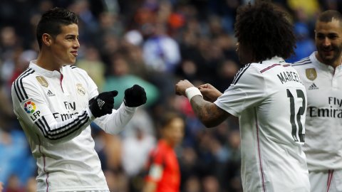 Sin Cristiano Ronaldo, James Rodríguez se vistió de héroe ante la Real Sociedad