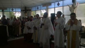 Celebran en iglesia Espíritu Santo a Monseñor Carballo y al nuncio del Vaticano