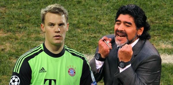 Maradona desea que Manuel Neuer se lleve el Balón de Oro