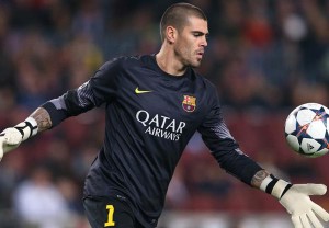 Víctor Valdés, a un paso de fichar por el Manchester United