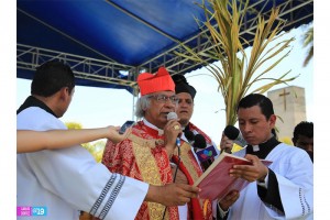 Procesión de Jesús del Triunfo salió desde el Colegio Cristo Rey