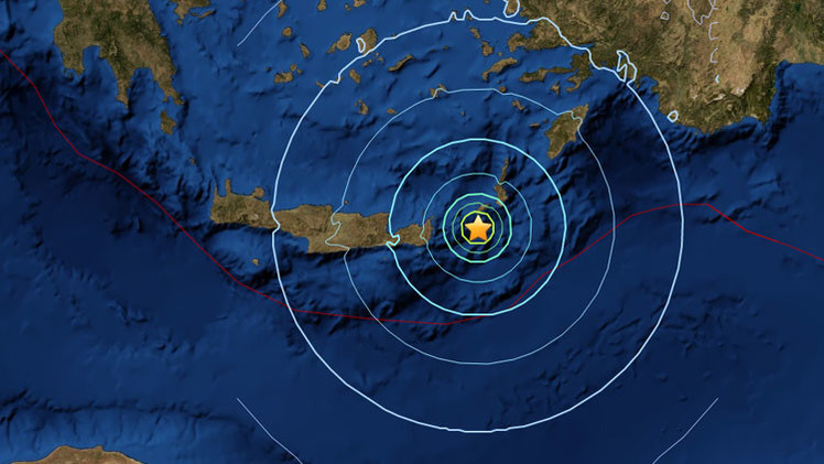 Terremoto de magnitud 6,1 registrado en Creta