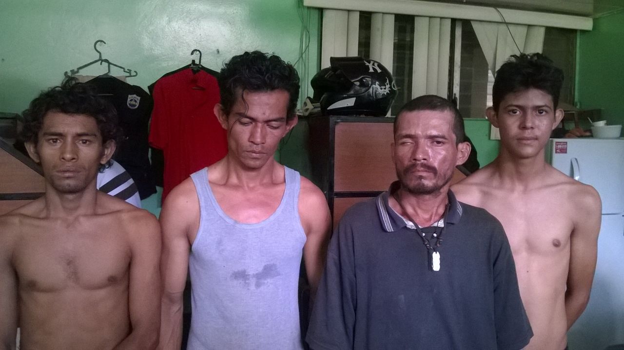 Capturados en La Morita: banda de ladrones de Managua y Ciudad Sandino.