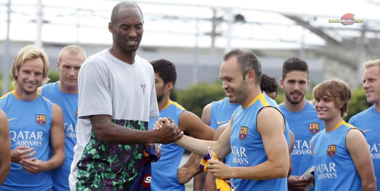 Kobe Bryant visitó al Barcelona