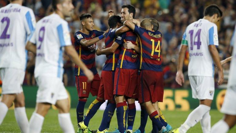 Barcelona venció al Málaga y escaló a la cima de la Liga española
