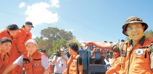 Ometepe:Simulacro de Erupcion.