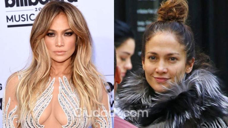 JLO sorprende sin maquillaje