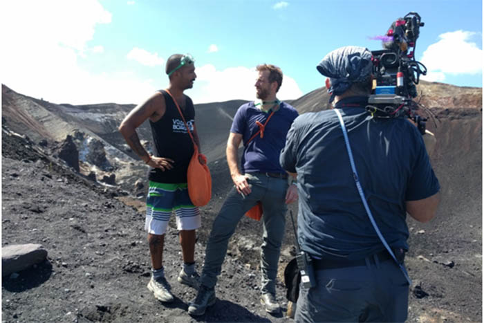 El aventurero Michael Kay filma show de aventura en Nicaragua