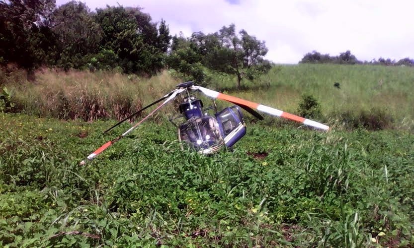 Aterrizaje forzoso de helicóptero en Niquinohomo