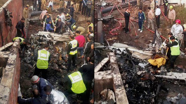 Accidente aéreo: diez víctimas tras el choque en Delhi