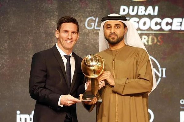 Messi y el Barcelona ganaron el premio Globe Soccer Awards