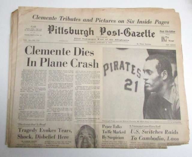 roberto clemente muerte periodico epoca