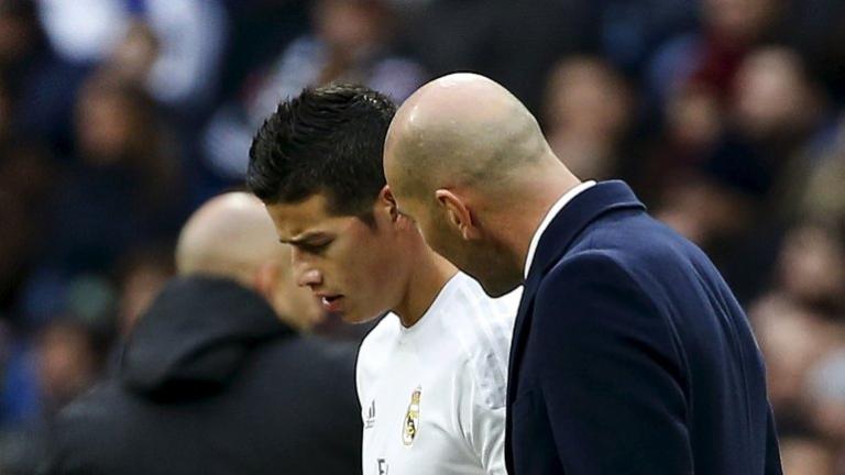 La mala relación entre Zinedine Zidane y James Rodríguez