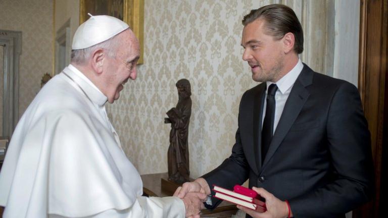 Leonardo DiCaprio se reunió con el papa Francisco