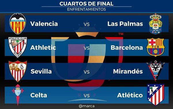 Barcelona y Athletic en 4tos de final de la Copa del Rey