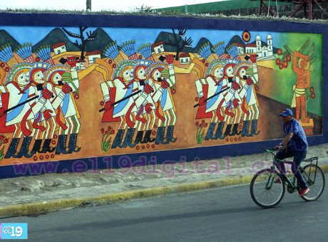 Inauguran mural dedicado a pintor Leoncio Sáenz en Diriamba