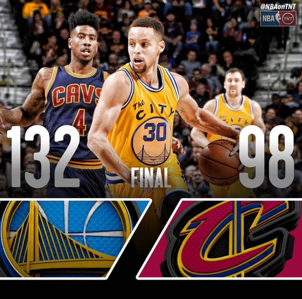 Warriors aplastan a Cleveland