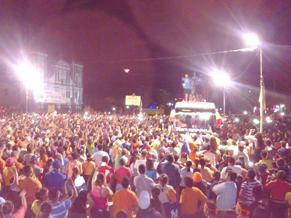 celebracion en rivas campeon liga beisbol profesional