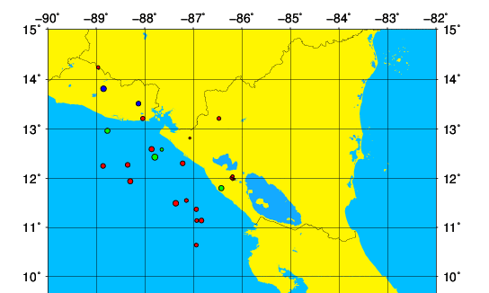 3 sismos sacudieron Puerto Sandino y el Golfo de Fonseca