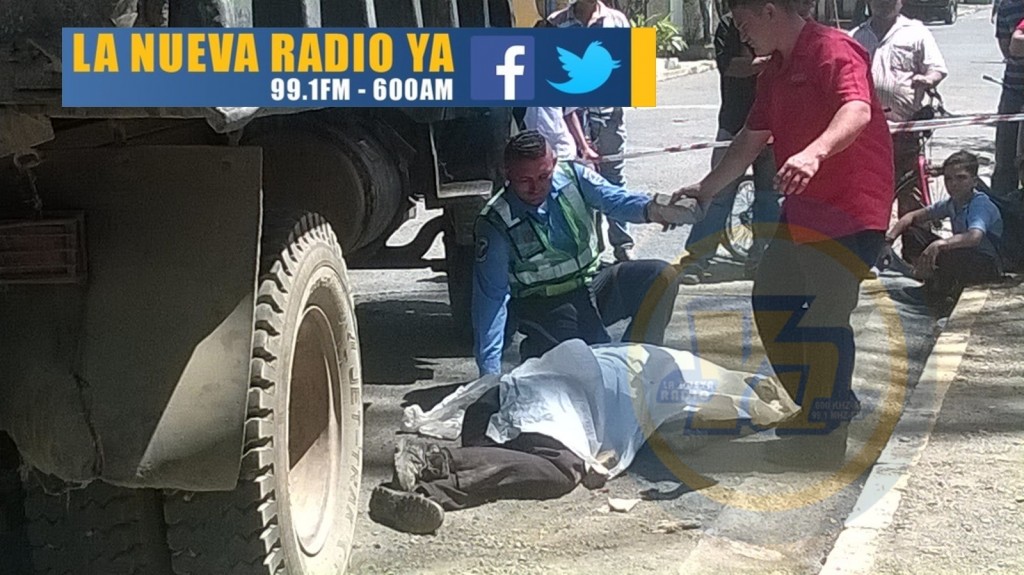 Camión mata a ciclista en Tipitapa (1)