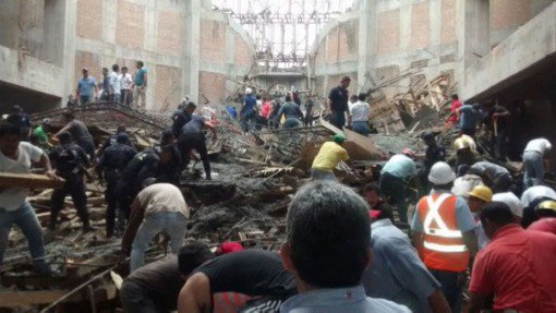 derrumbe en catedral en construcción deja cuatro muertos