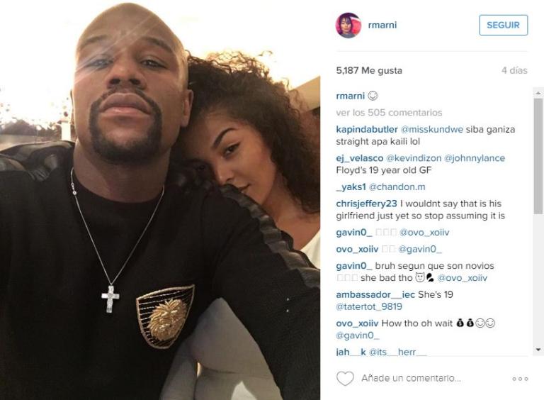 Floyd Mayweather de vacaciones junto a su enamorada de 19 años