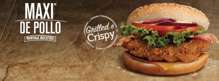 “Maxi de Pollo” es la nueva hamburguesa de McDonalds