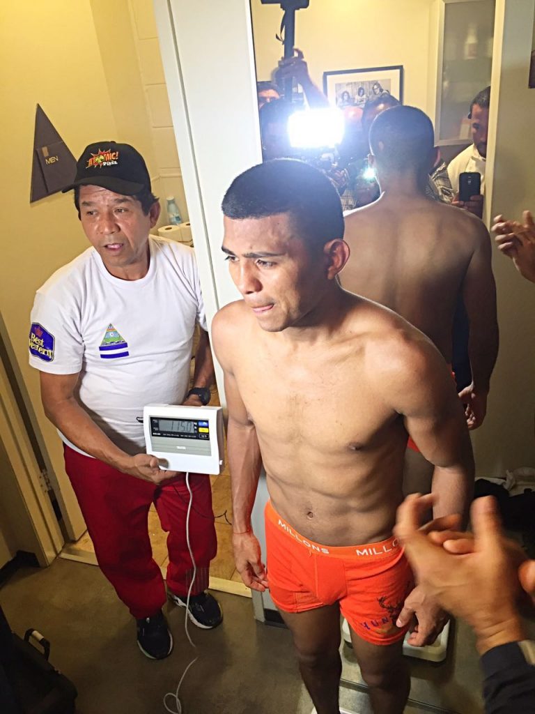 Chocolatito a punto de dar el peso