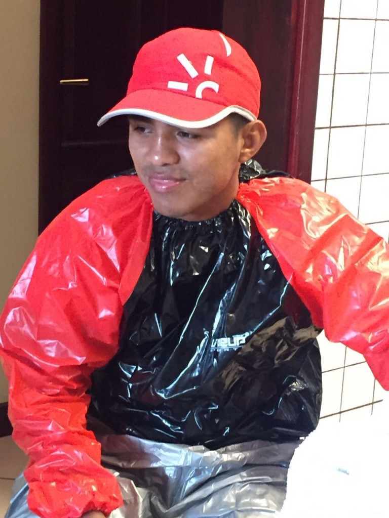 Chocolatito relajado para su próximo choque