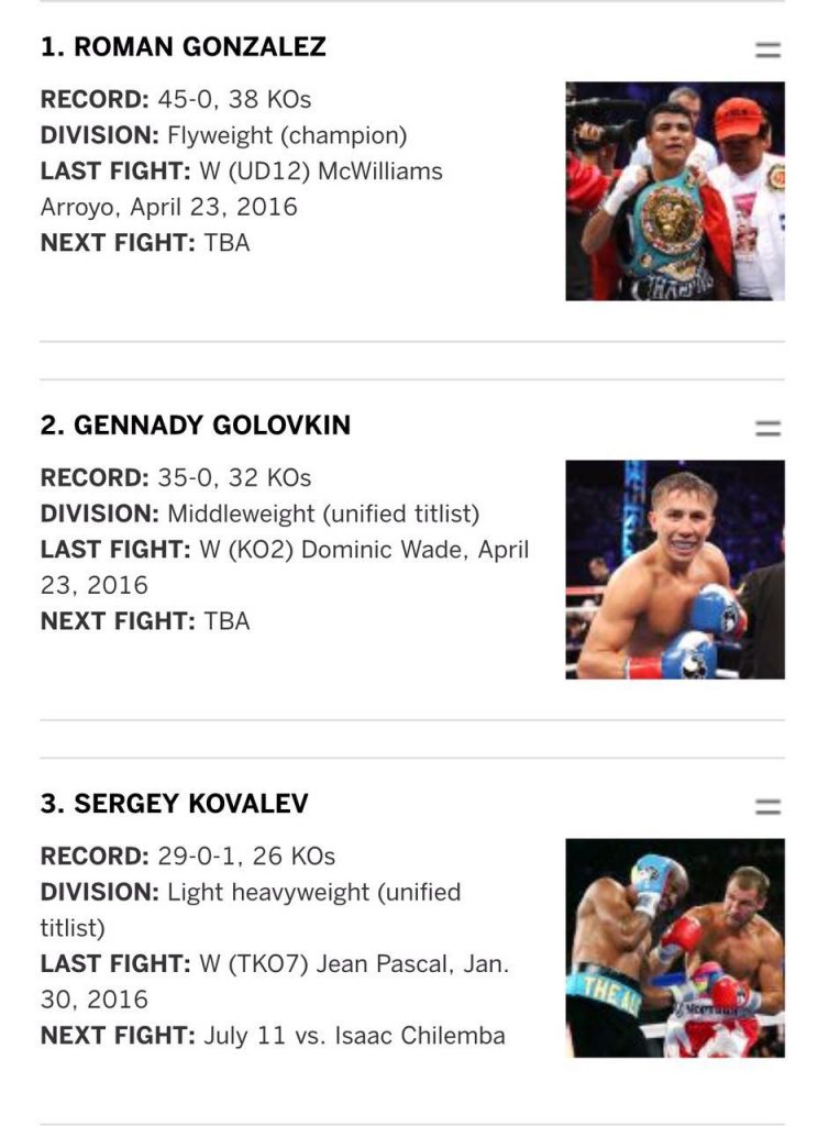 Chocolatito ratificado por ESPN como el mejor boxeador del planeta