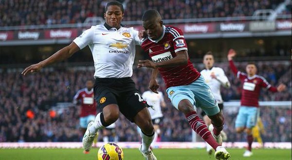 El West Ham logró una remontada ante el Manchester United