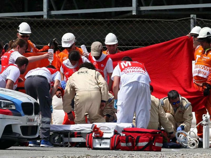 El piloto español Luis Salom murió tras un grave accidente en Moto GP