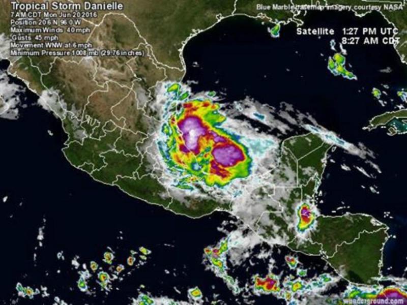 Se forma la tormenta tropical Danielle frente a México