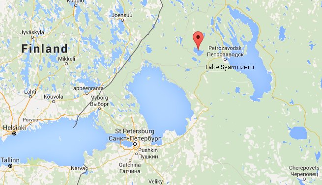 lago karelia mapa rusia